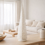 J -line Décoration de Noël arbre de Noël - Plastic - blanc - grand en situation