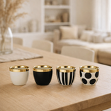 J-Line Boîte de 4 tasses de mélange céramique en situation