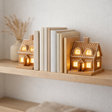 J-Line Decoration House Gingerbread - Polyresin - Brown - Large - LED en situation