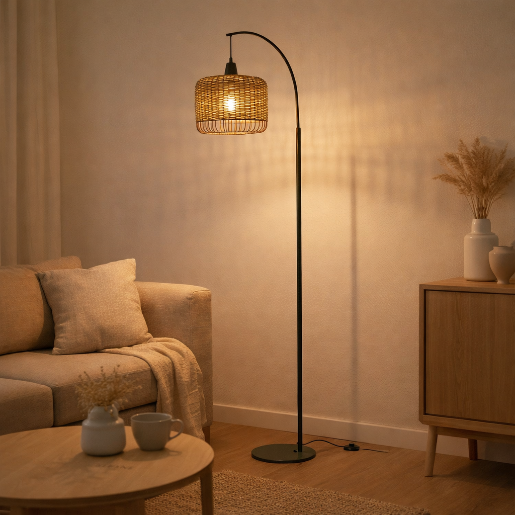 J -Line Lantern lampadaire - Metal - vert en situation