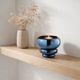 J-Line Photophore/Vase Julia Verre Bleu en situation