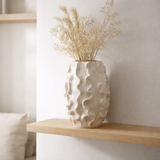 Vase j-line abstract golven - argile - les deux - étroit - 37,5 cm de haut en situation