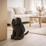 J-Lline Door Stop Dog Butterfly Das Bouclé - Textile - Gris foncé en situation