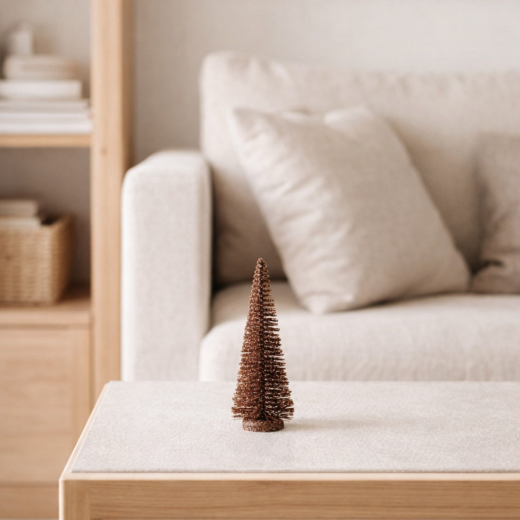 J -line décoration de Noël arbre de Noël - plastique - marron - petit en situation