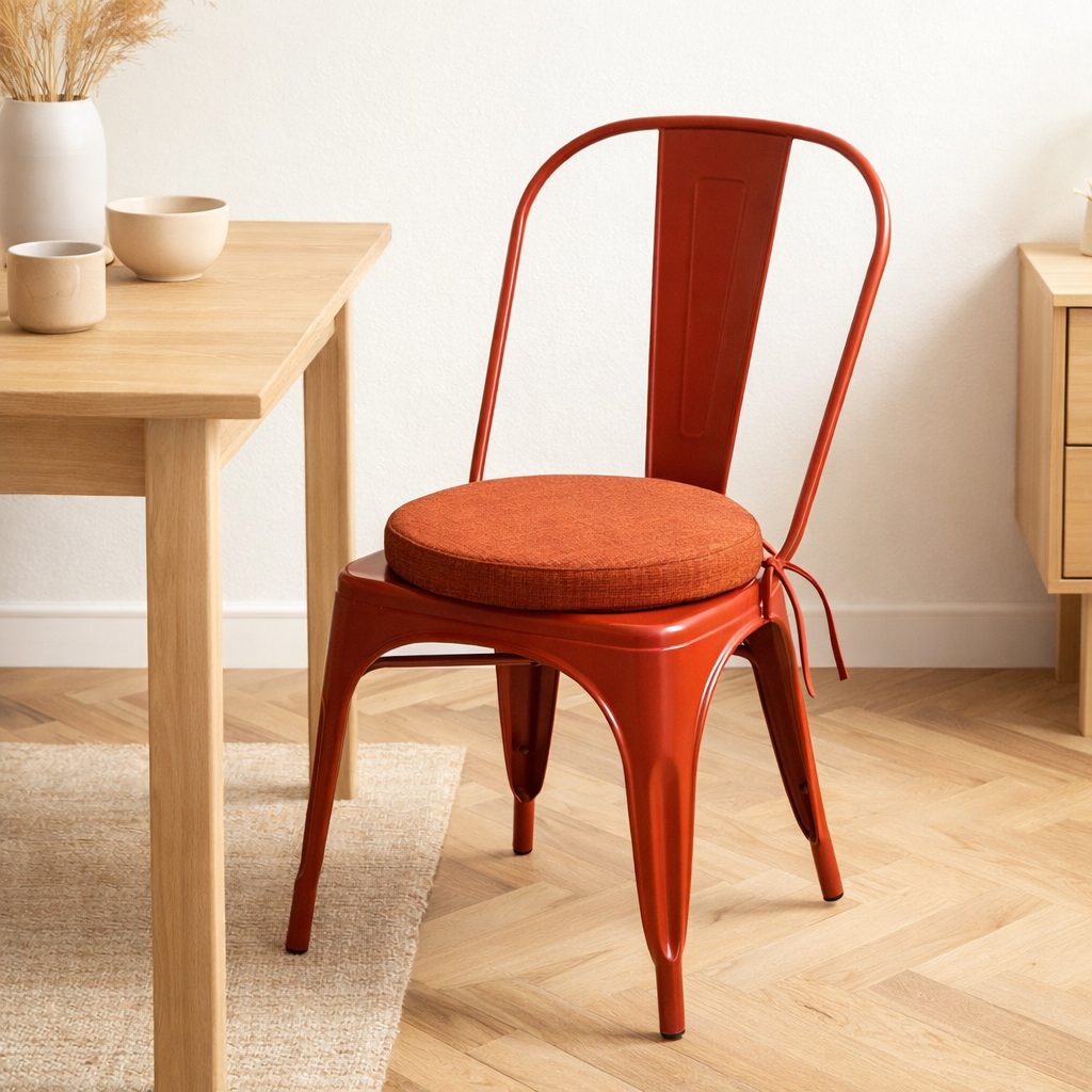 Chaise j-line toa métal / cordon rouge en situation