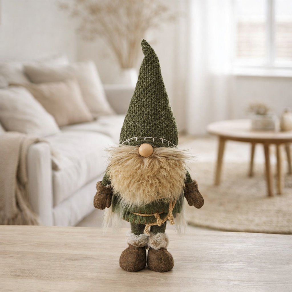 J-Line Gnome Tricoté Textile Vert Grand en situation