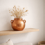 J-Line Vase Moke Round - Céramique - Copper - Ø 32 cm en situation