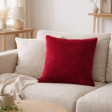 J-Line Coussin Icicle Acrylique/Polyester Rouge/Blanc en situation