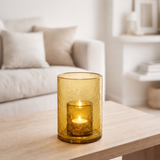 J-Line Photophore Double Verre Jaune Petit en situation