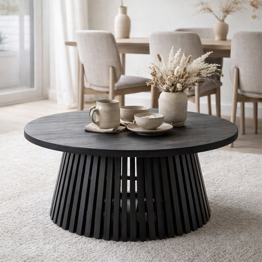 Table J-Line Vincent - bois - noir - moyen en situation