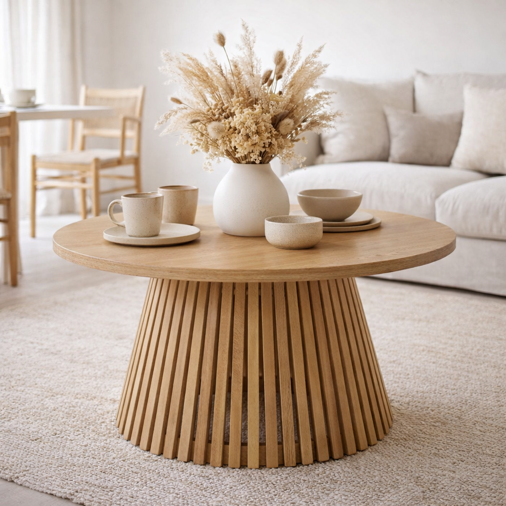 J-Line tafel Vincent - hout - naturel - medium en situation