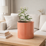 J -line Flowerpot Flek - Ceramics - Pink - Medium - Ø 21 cm en situation