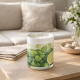 Bougie parfumée J-Line - Mojito - verte - grande - 70U en situation