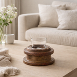 J-Line photophore Reel - bois - marron en situation