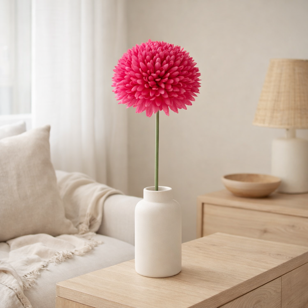 J -Liline Flower Chrysanthemum - Plastic - Rose en situation