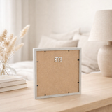 Cadre photo J-Line Rectangle - bois - gris clair - 25 x 25 cm en situation