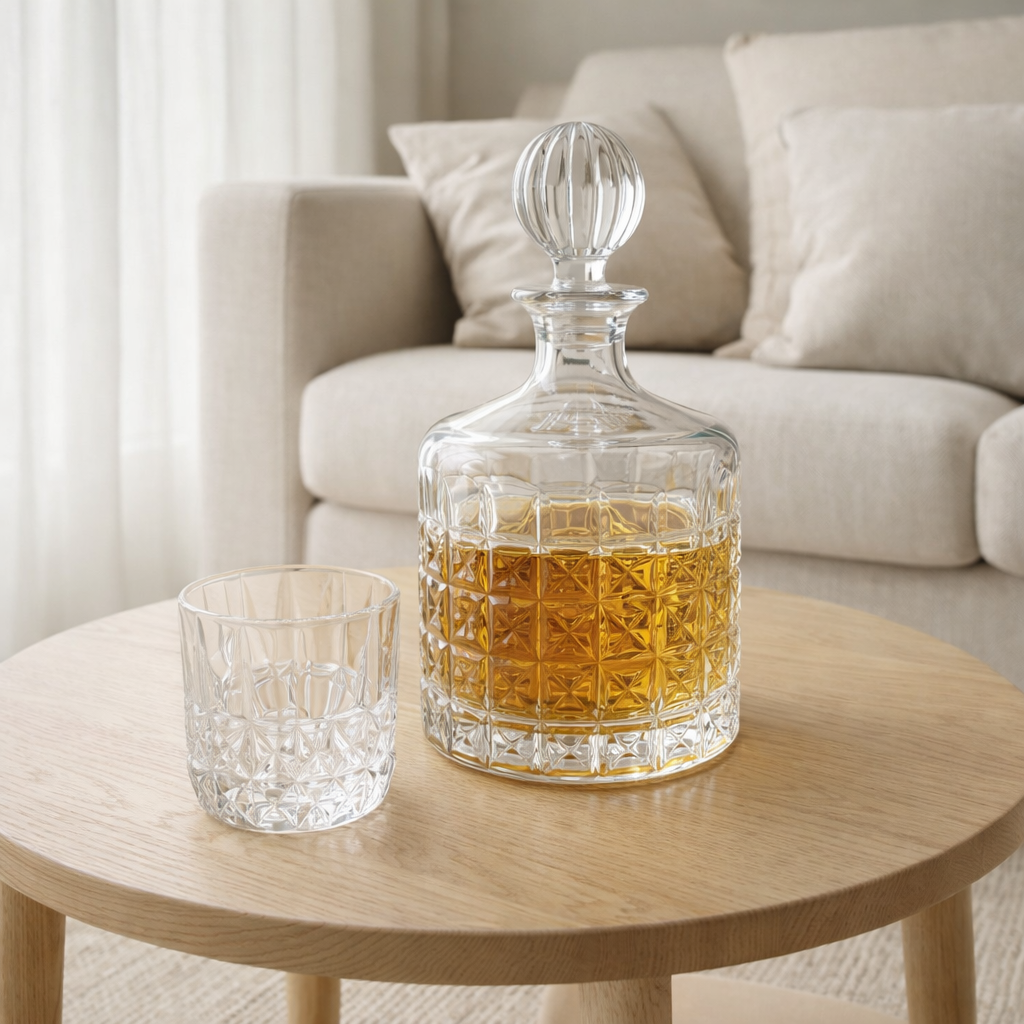 Carafe J-Line Lone - carafe à décanter - verre - transparent en situation