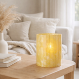 Photophore J-Line Lines - verre - jaune - grand en situation