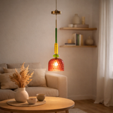 Mélange en verre de lampe à plafond J-Line Fiona en situation