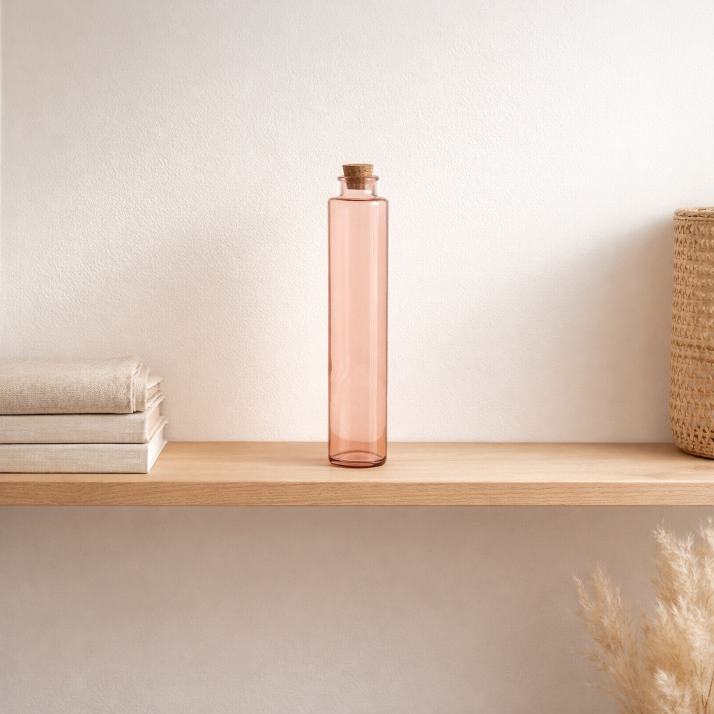 J-Line Decoration Bottle Cork - Verre - Rose clair en situation