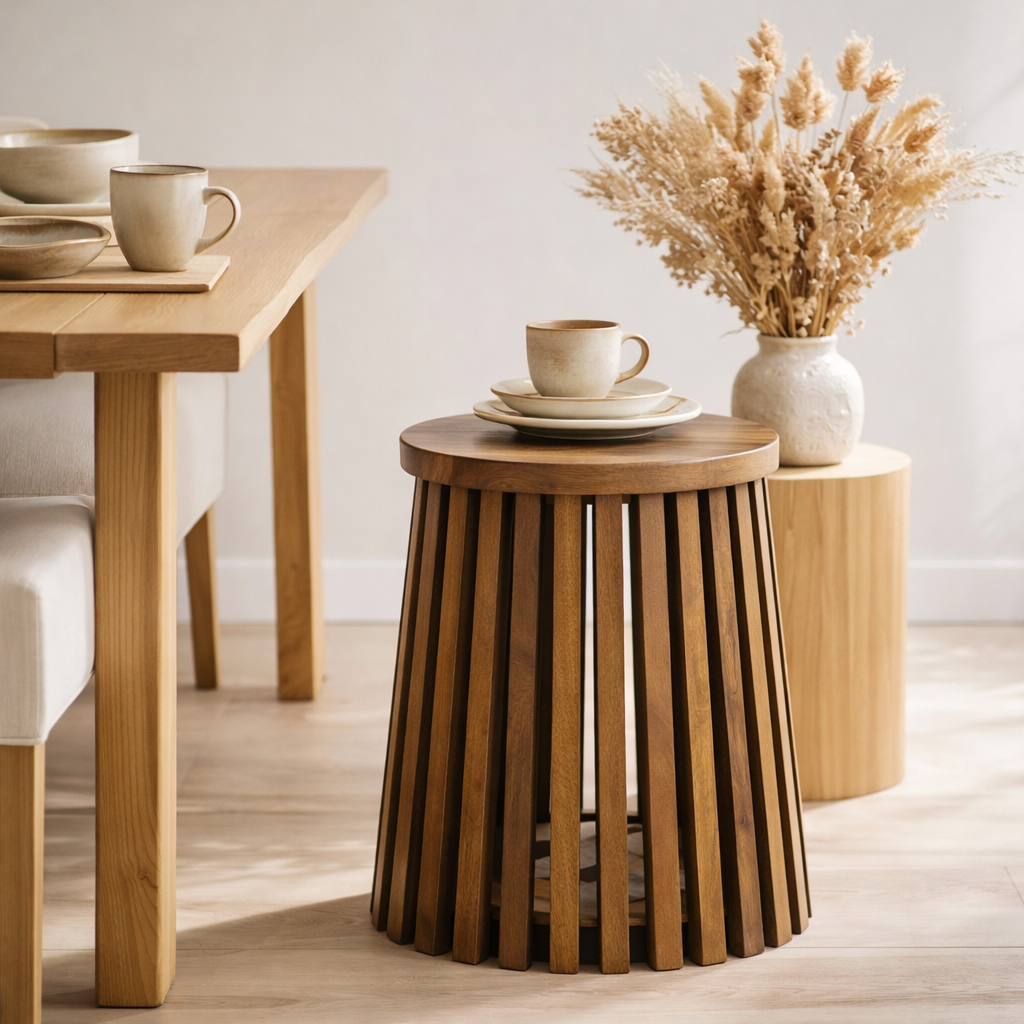 Table j-line vincent mangohout brun petit en situation