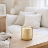 Bougie parfumée J-Line Luxuria - Vanilla Escape - verre - or - petite - 40U en situation