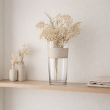 J -line Vase Delph - Verre - Transparent / Beige - Moyen - 45 cm de haut en situation