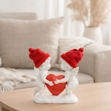 J-Line Angel Heart Chapeau Poly Rouge/Blanc en situation