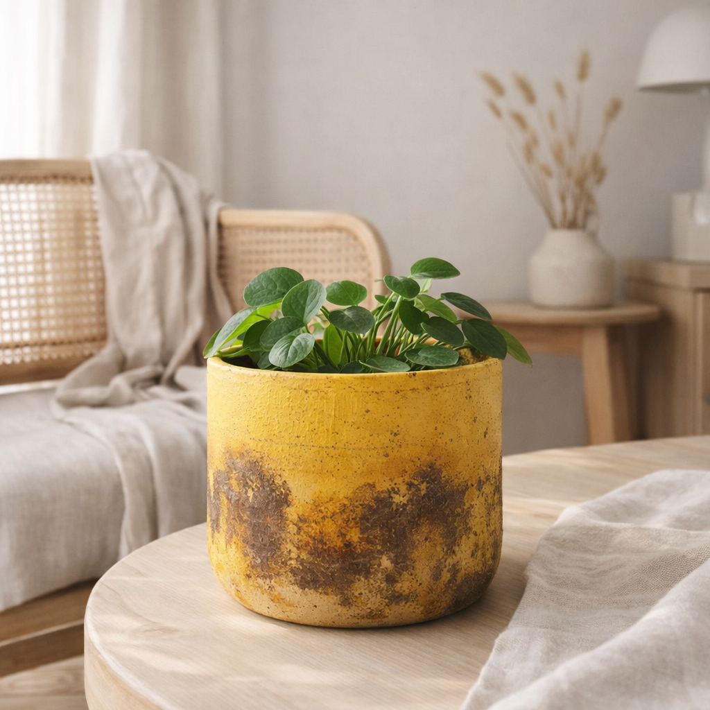 J -line Flowerpot Miltos - Céramique - Mélange - Grand - Ø 22 cm en situation