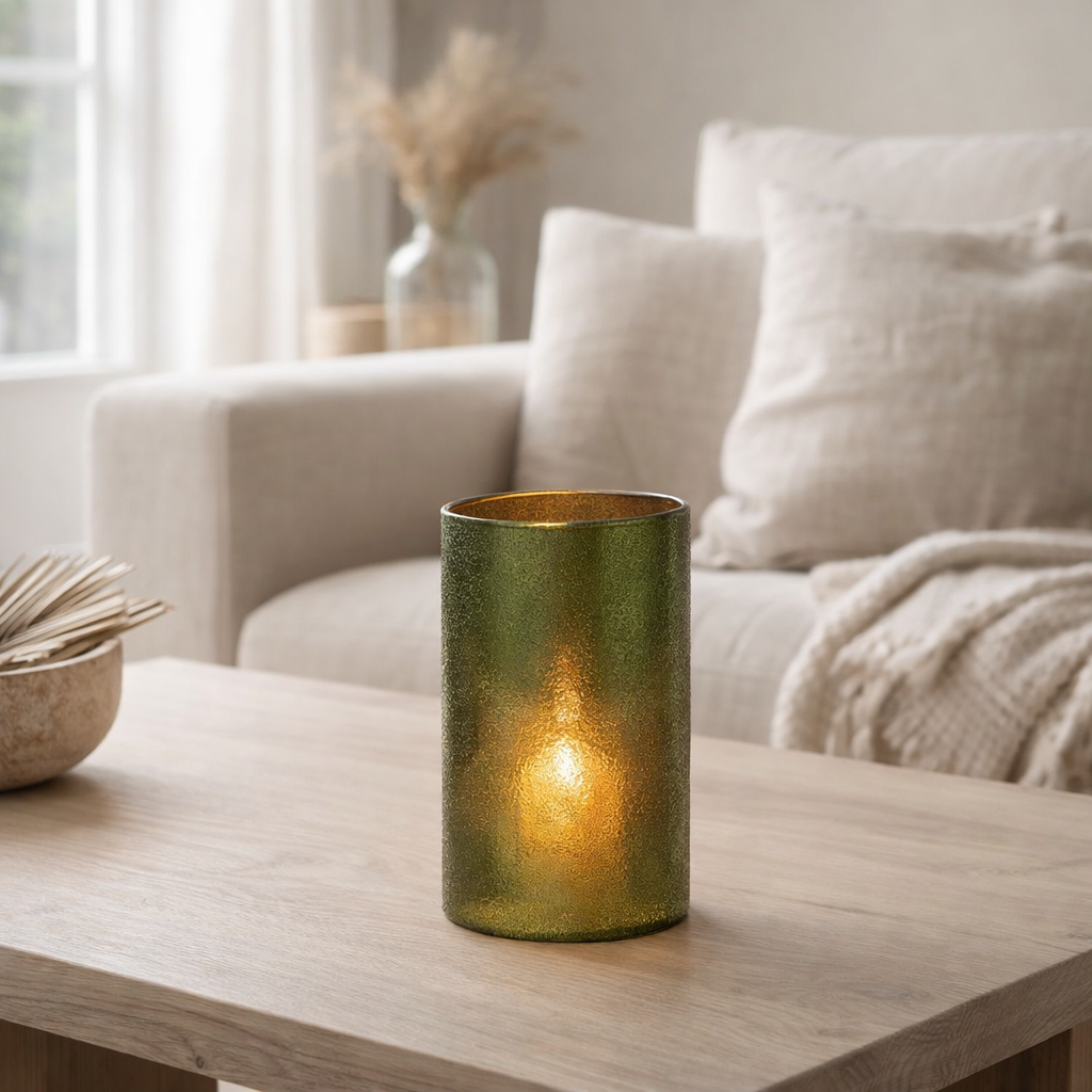 Miroir lanterne J-Line - verre - vert - grand en situation