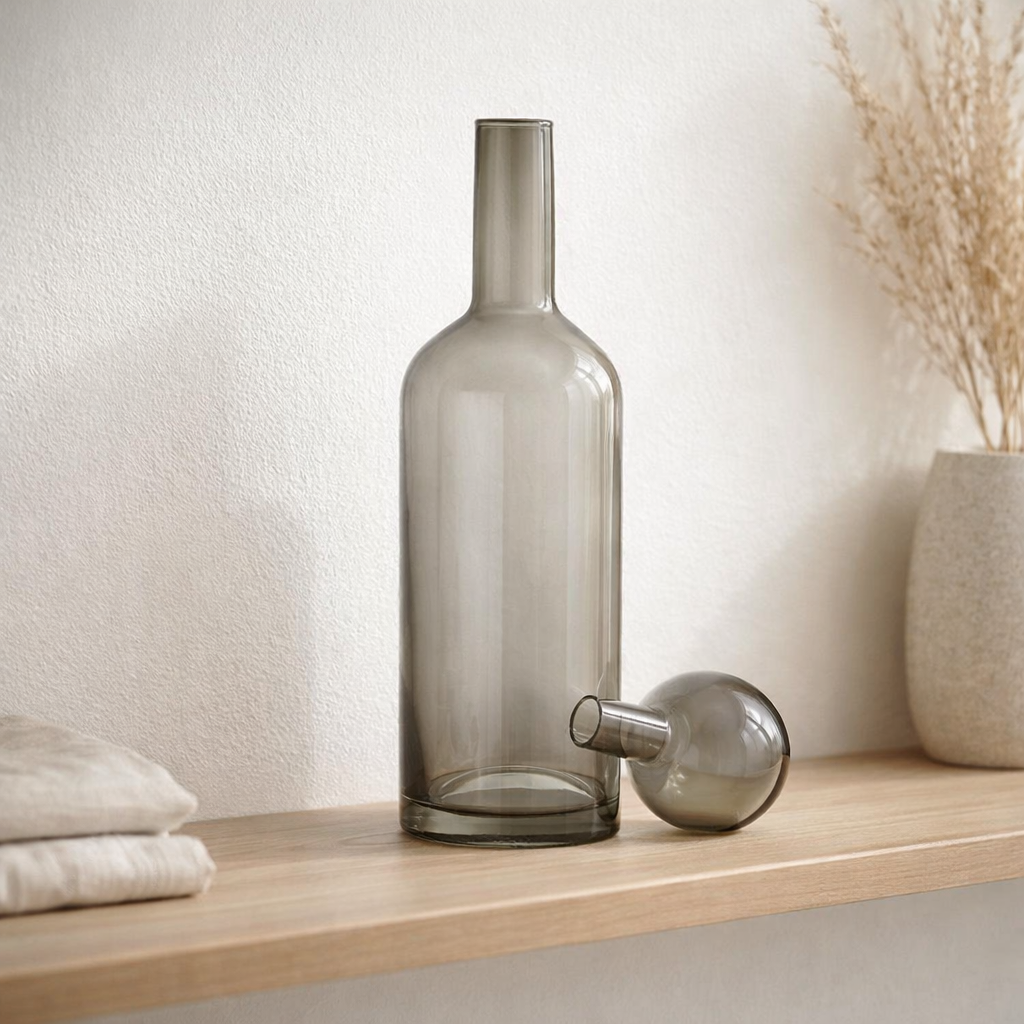 J-Line Decoration Bottle Norma - Verre - Gray - Medium en situation