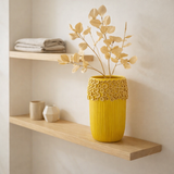 J -line Vase Coral High - Céramique - Jaune - Small - 32,5 cm de haut en situation