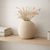 J -line Vase Cassia Round - Céramique - Natural - Small - Ø 29,5 cm en situation