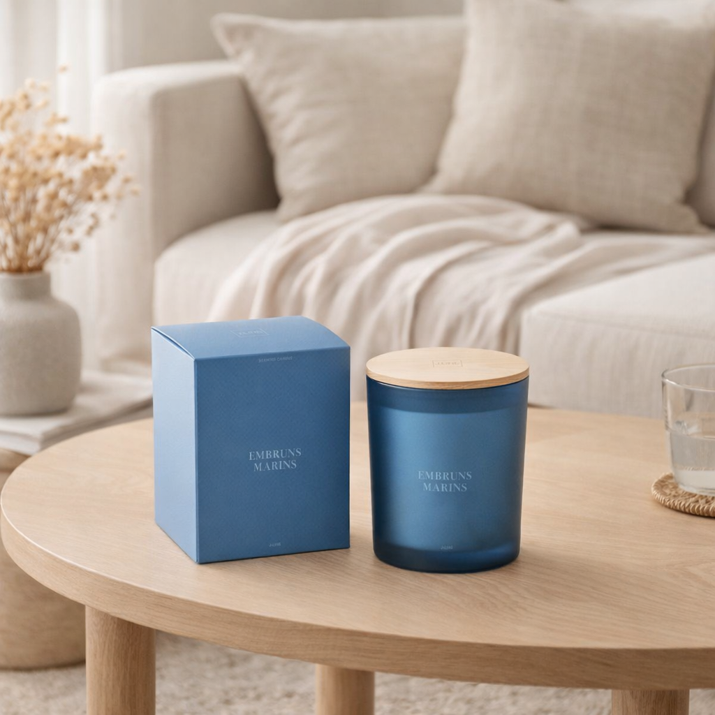 J-Line geurkaars Accords Essentiels - Embruns Marins - blauw - 52U en situation