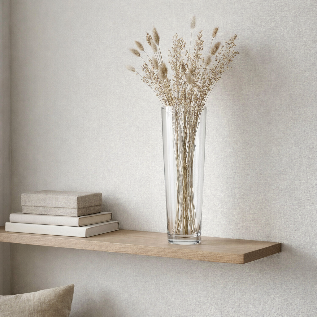 J -line Vase Extra - Glass - Transparent - Small - 60 cm de haut en situation