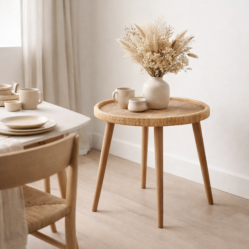 Table J-Line Lurne - bois - naturel en situation