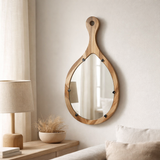 J-Line Spiegel Palette - Hout / Glas - Naturel - Large - 42 x 72 cm en situation