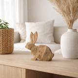 Bouton Lapin J-Line - bois - naturel - moyen en situation
