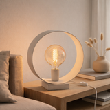 J -Liline Lamp Circle - Steel - Blanc en situation