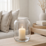Lanterne J-Line Zilly - bougeoir - verre - transparent en situation