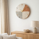 J-Line Horloge Murale Pol MDF/Mélange de Pierre en situation