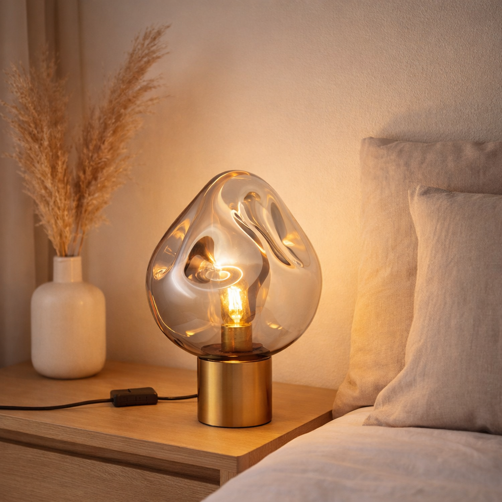 Lampe J-Line Gold Metal / Grey Grey en situation