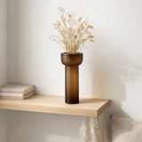 J -line vase / chandelier yoko - verre - marron - grand - 38 cm de haut en situation