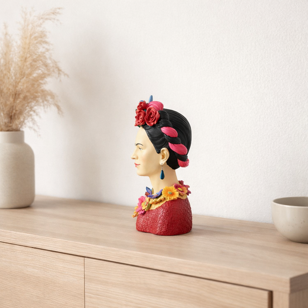 Buste J-Line Frida Kahlo Polyresine Small en situation