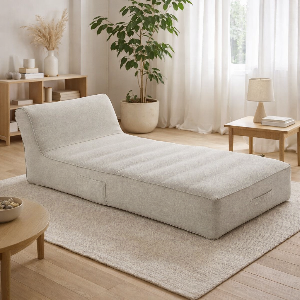 Matelas j-line helene en polypropylène gris en situation