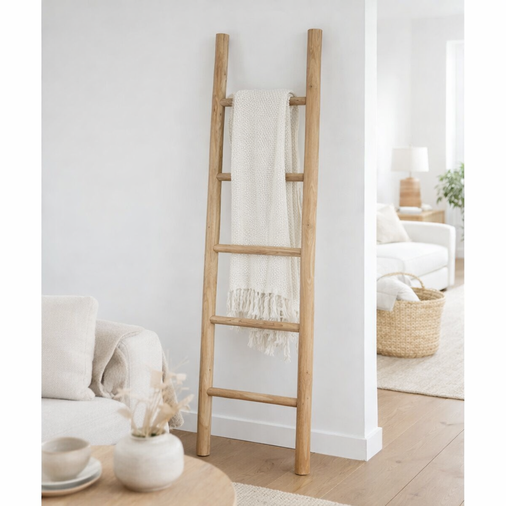 Échelle J-Line Teck - hout - naturel en situation