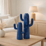 J-Line Cactus Polyrésine Bleu Grand en situation