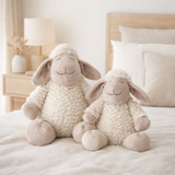 J-Line Mouton Peluche Textile Blanc/Beige Large en situation