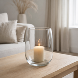 Lanterne J-Line Egg - bougeoir - verre - transparent en situation