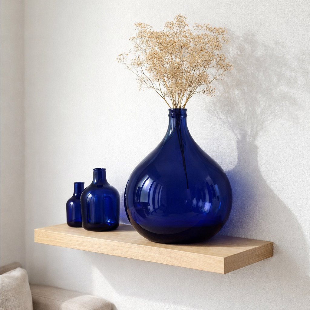 J -line Vase Lisbonne - Verre - Bleu - Small - Ø 40 cm en situation